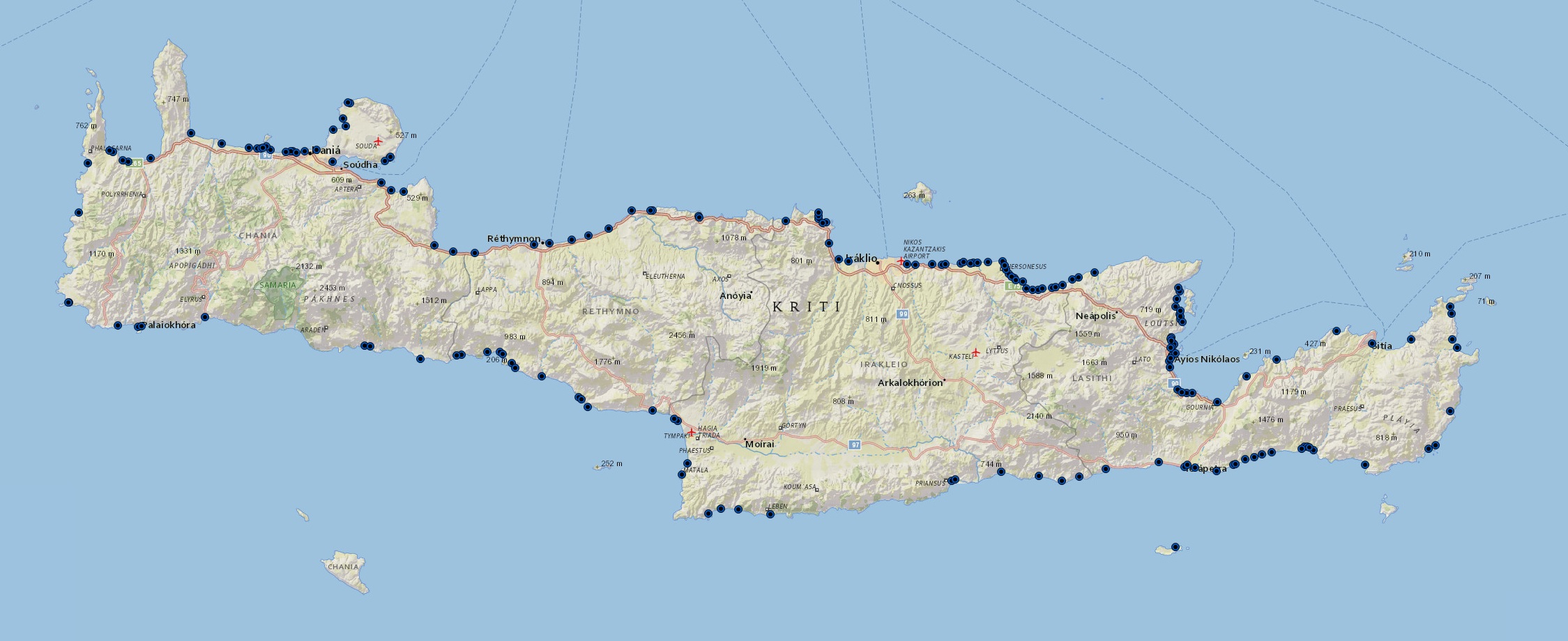 Ενημέρωση κοινού για την ποιότητα των υδάτων κολύμβησης της Περιφέρειας Κρήτης